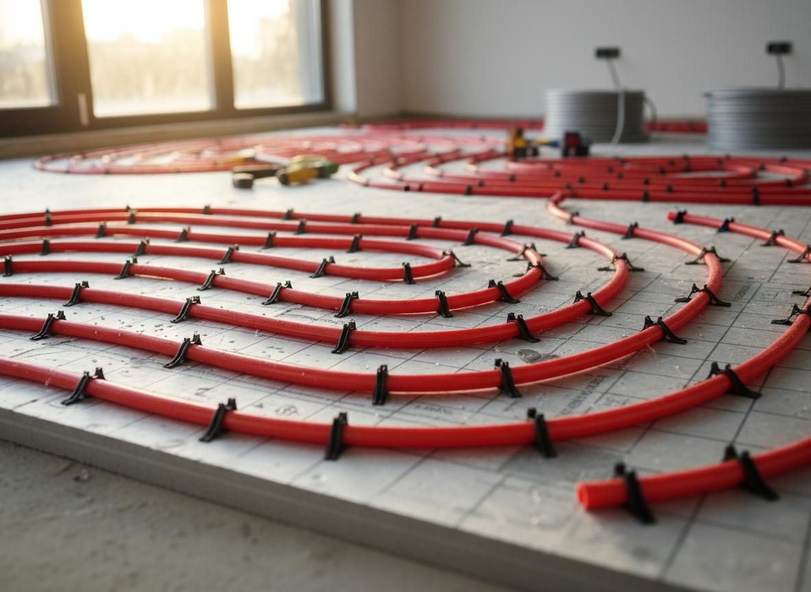 Vloerverwarming detail